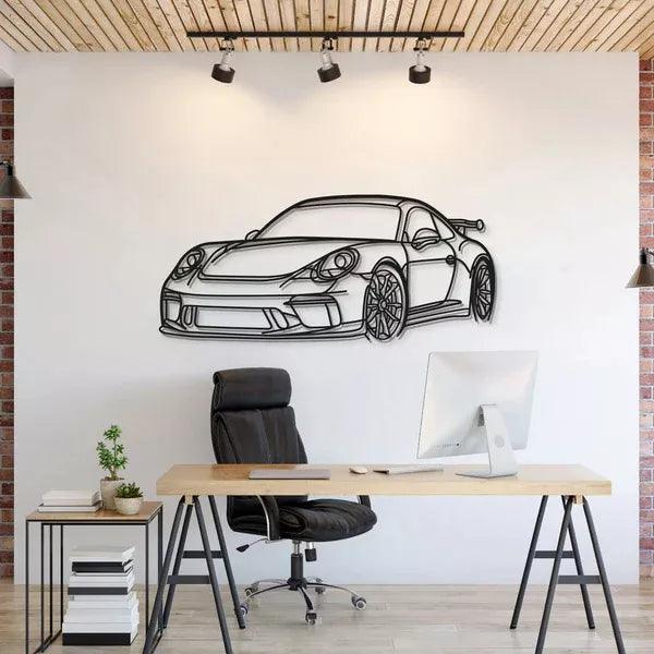 Quadro Decorativo Carro Porsche Diagonal - 40cm x 85cm