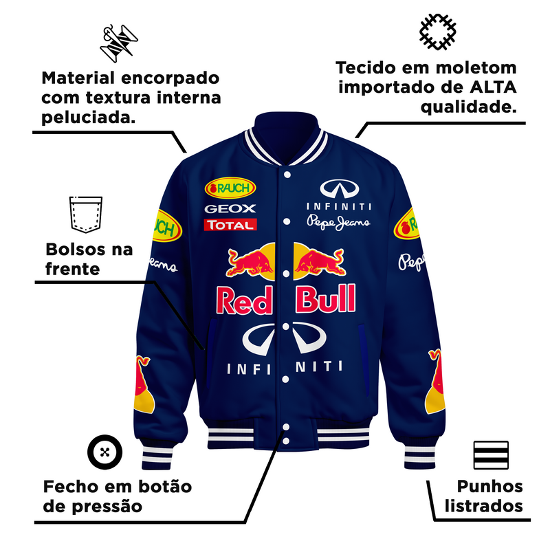 Jaqueta Red Bull Racing Infiniti Retrô